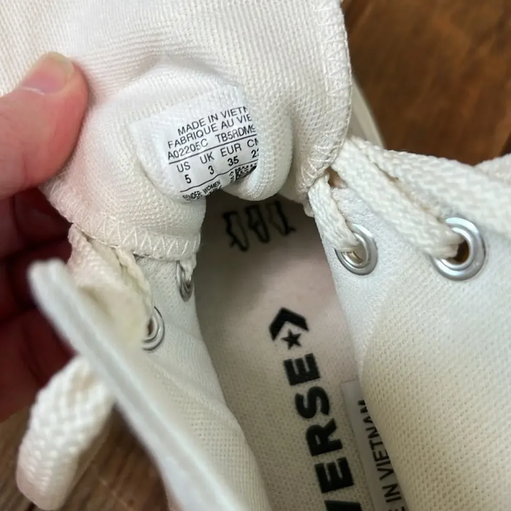Women’s or kids Converse high tops All Star Canvas lug sole festival sneakers